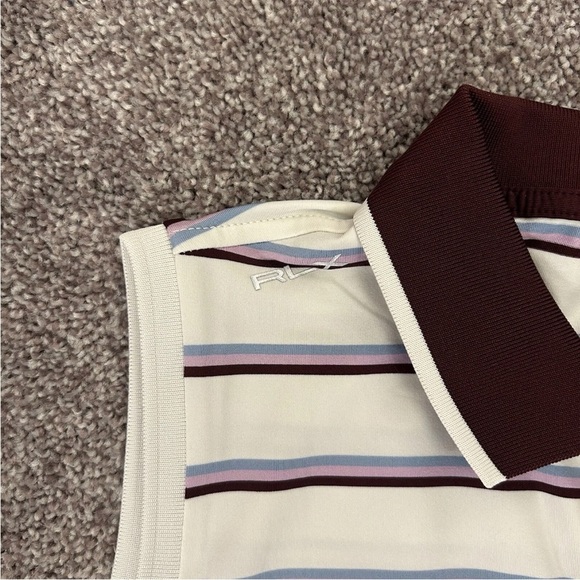 RLX Ralph Lauren Women's Tailored Fit Sleeveless Top Striped Size M - NWT $110 - Picture 5 of 16